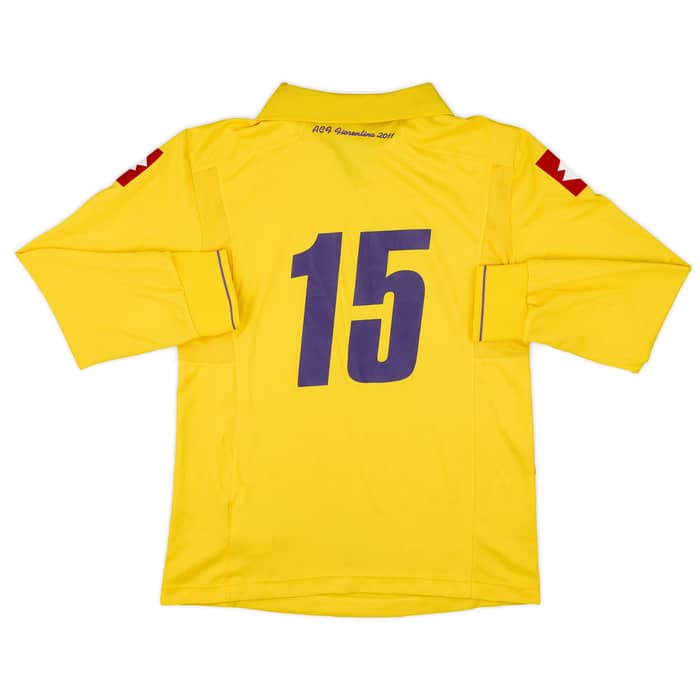 2011-12 Fiorentina Away L/S Shirt #15 - 7/10 - (XS)