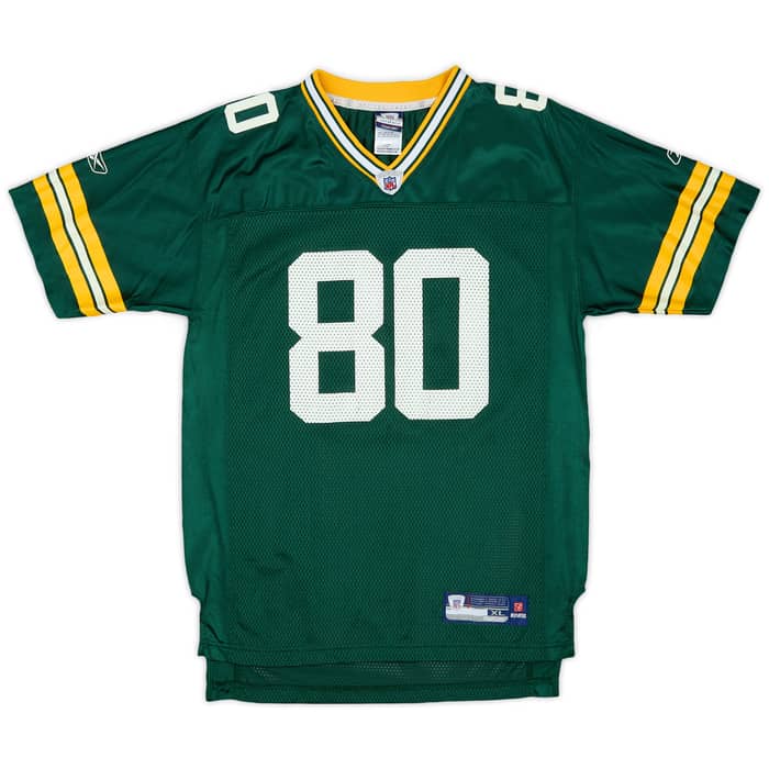 2007 Green Bay Packers Driver #80 Reebok On Field Home Jersey - 8/10 - (XL.Boys)