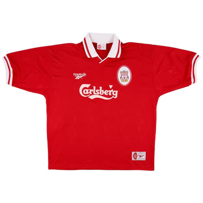 1996-98 Liverpool Home Shirt McManaman #7 - 8/10 - (XL)