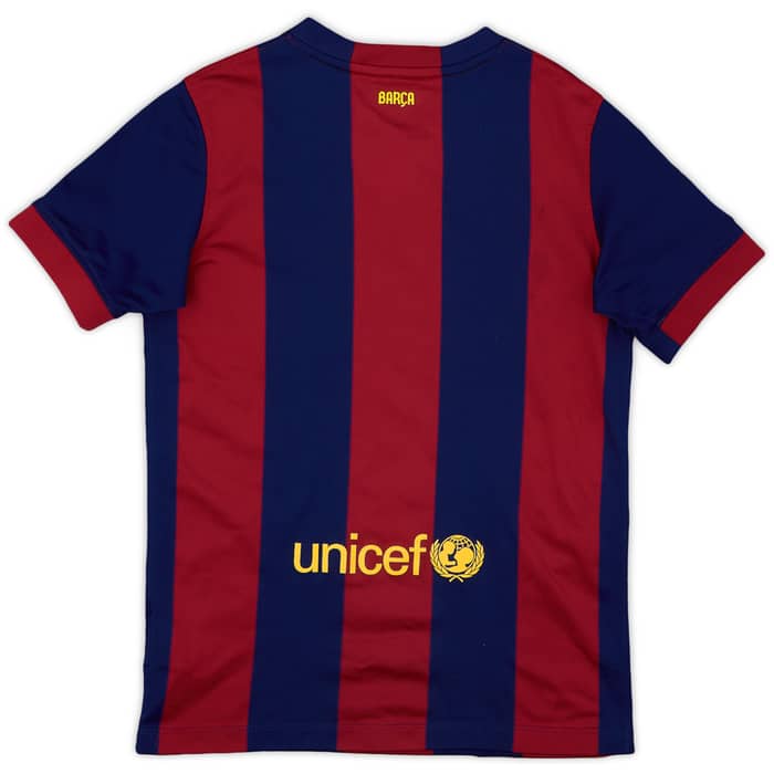 2014-15 Barcelona Home Shirt - 9/10 - (M.Boys)