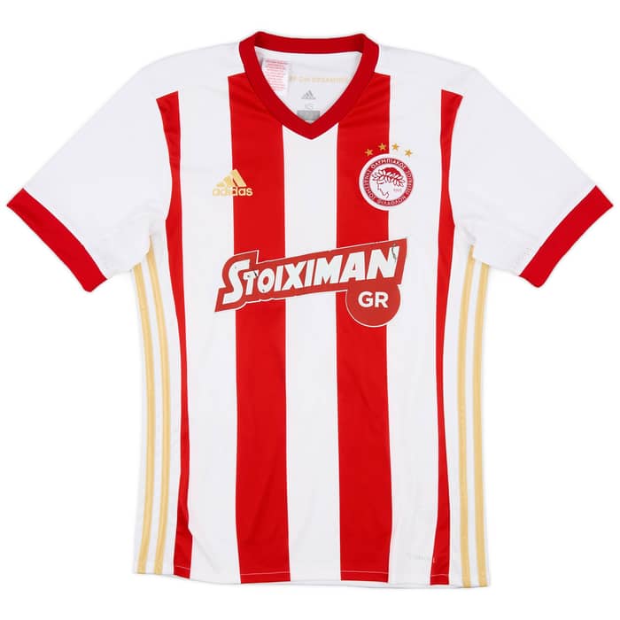 2017-18 Olympiakos Home Shirt Emenike #29 - 5/10 - (XS)