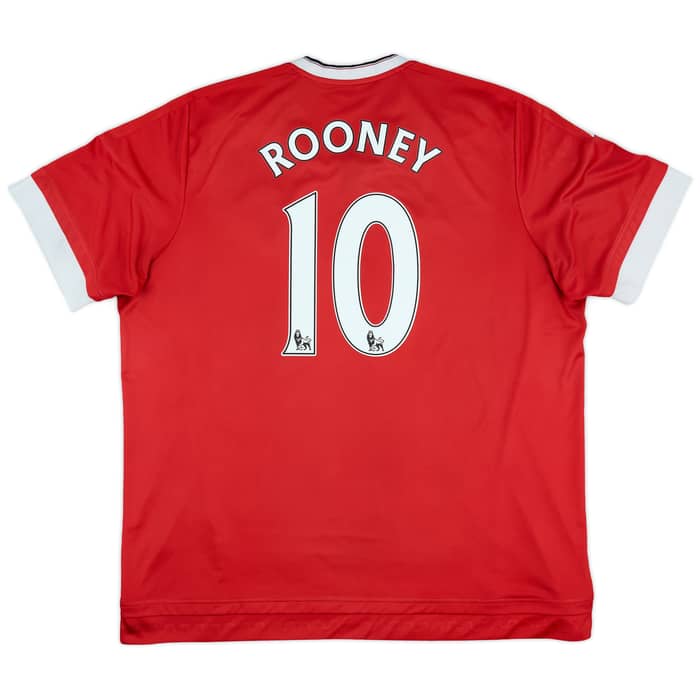 2015-16 Manchester United Home Shirt Rooney #10 - 5/10 - (XXL)