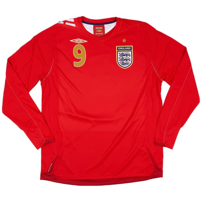 2006-08 England Away Shirt Rooney #9 - 9/10 - (L)