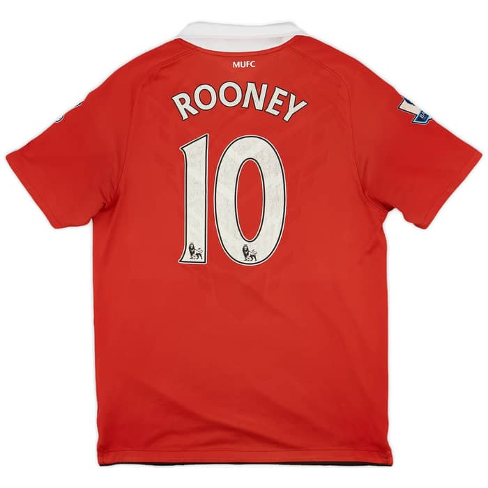 2010-11 Manchester United Home Shirt Rooney #10 - 5/10 - (M)