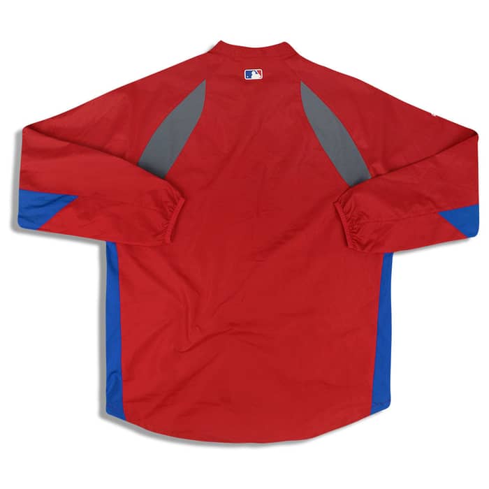 2010 Philadelphia Phillies Authentic Majestic Cool Base 1/4 Zip Shell Jacket M