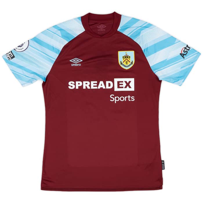 2021-22 Burnley Match Worn Home Shirt Rodriguez #19