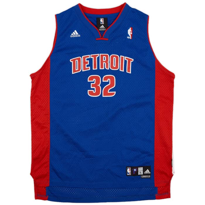 2006-10 Detroit Pistons Hamilton #32 adidas Swingman Away Jersey - 8/10 - (XL.Boys)
