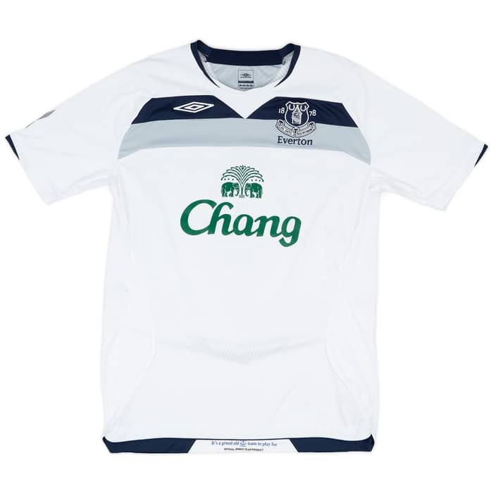 2008-09 Everton Away Shirt Baines #3