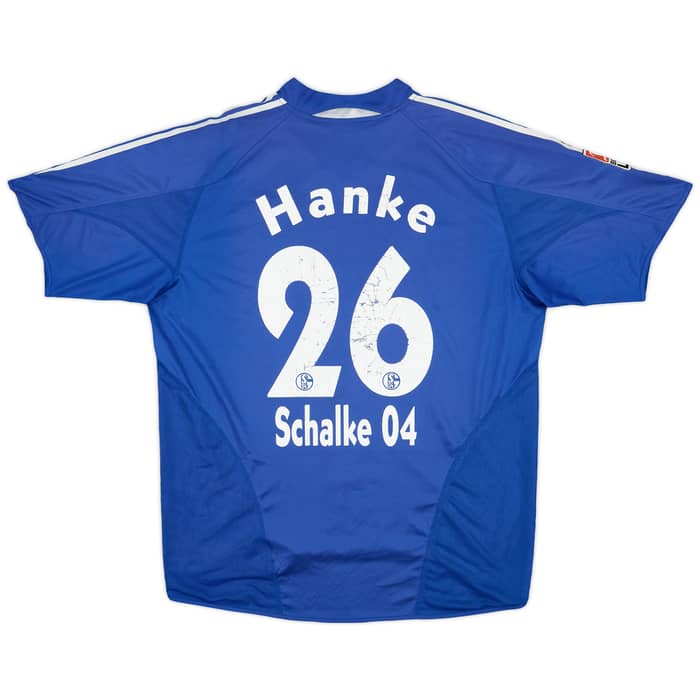 2004-05 Schalke Home Shirt Hanke #26 - 6/10 - (XL)