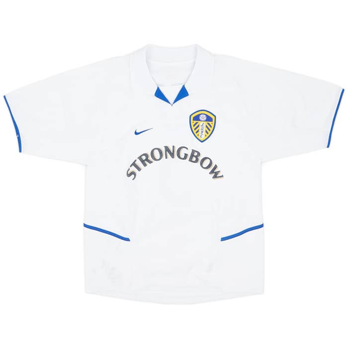 2002-03 Leeds United Home Shirt Radebe #5 - 6/10 - (M)