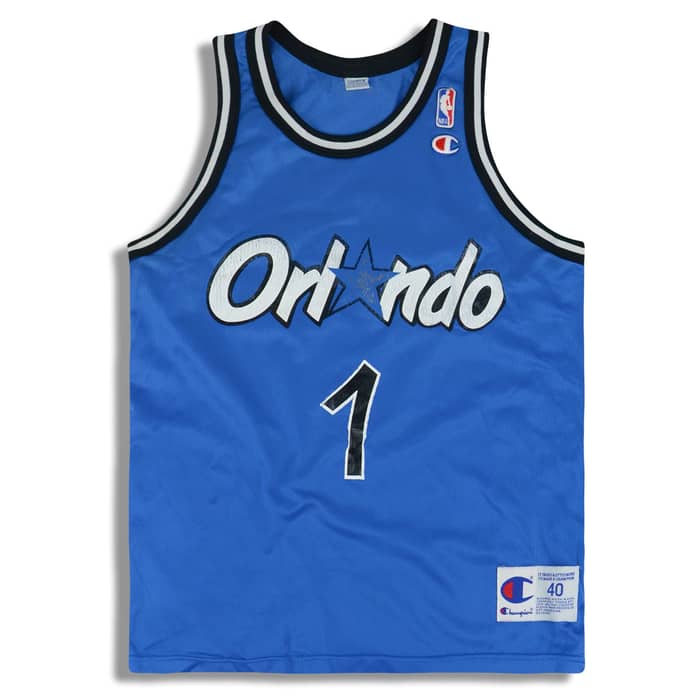 1995-98 Orlando Magic Hardaway #1 Champion Jersey (Away) M