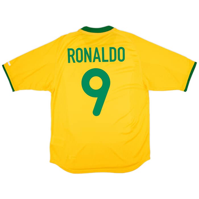 2000-02 Brazil Home Shirt Ronaldo #9 (S)