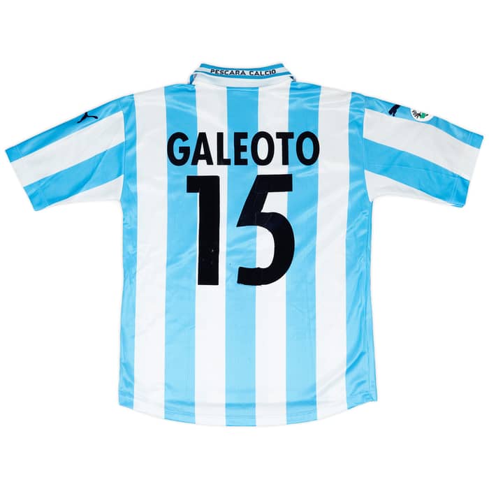 2000-01 Pescara Match Worn Home Shirt Galeoto #15