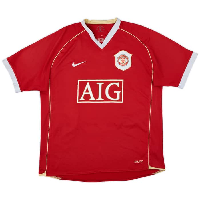2006-07 Manchester United Home Shirt Evra #3 - 6/10 - (L)