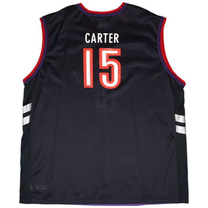 1999-02 Toronto Raptors Carter #15 Champion Away Jersey - 9/10 - (XXL)