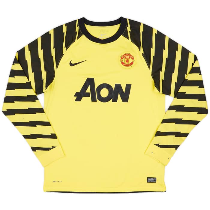 2010-11 Manchester United Yellow GK Shirt - 6/10 - (M)