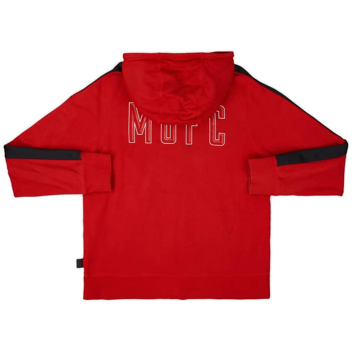 2011-12 Manchester United Nike Zipped Hooded Sweat Top - 9/10 - (L)