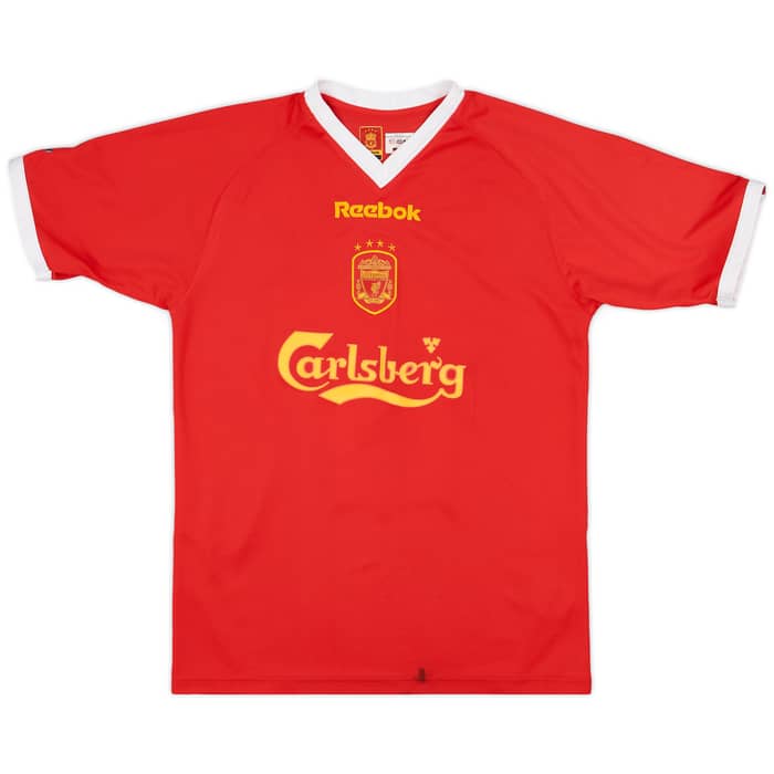 2001-03 Liverpool CL Shirt Gerrard #17 - 5/10 - (S)