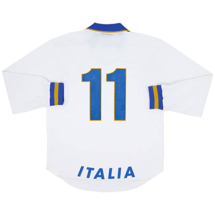1996-97 Italy Player Issue Away L/S Shirt #11 - 9/10 - (L)