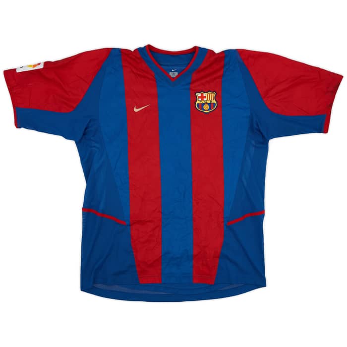 2002-03 Barcelona Player Issue Home Shirt Riquelme #10 - 8/10 - (XL)