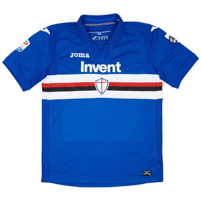 2017-18 Sampdoria Match Issue Home Shirt Regini #19