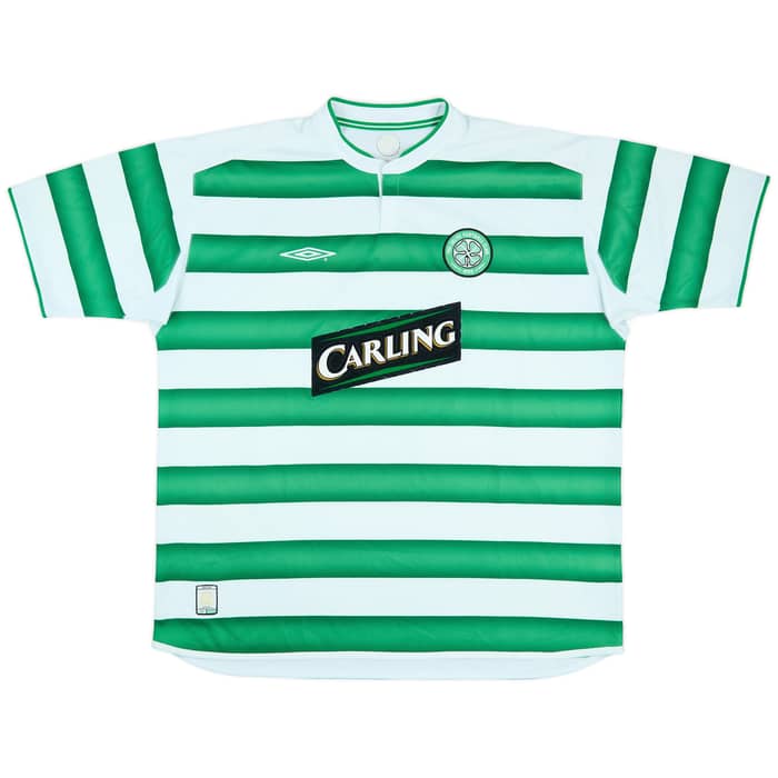 2003-04 Celtic Home Shirt Larsson #7 - 8/10 - (XXL)