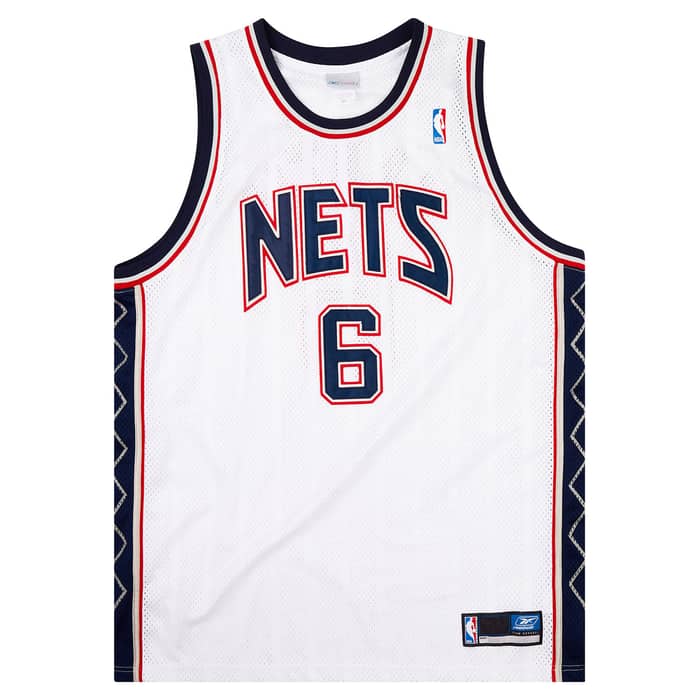 2002-04 Authentic New Jersey Nets Martin #6 Reebok Jersey (Home) XXL