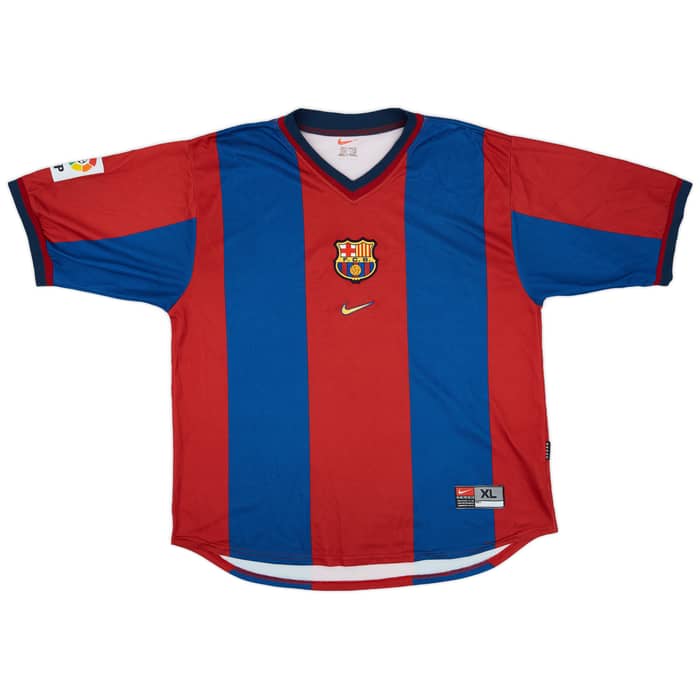 1998-00 Barcelona Home Shirt Rivaldo #11 - 8/10 - (XL)
