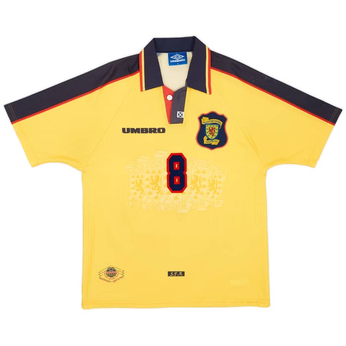 1996-99 Scotland Away Shirt Burley #8 - 7/10 - (M)