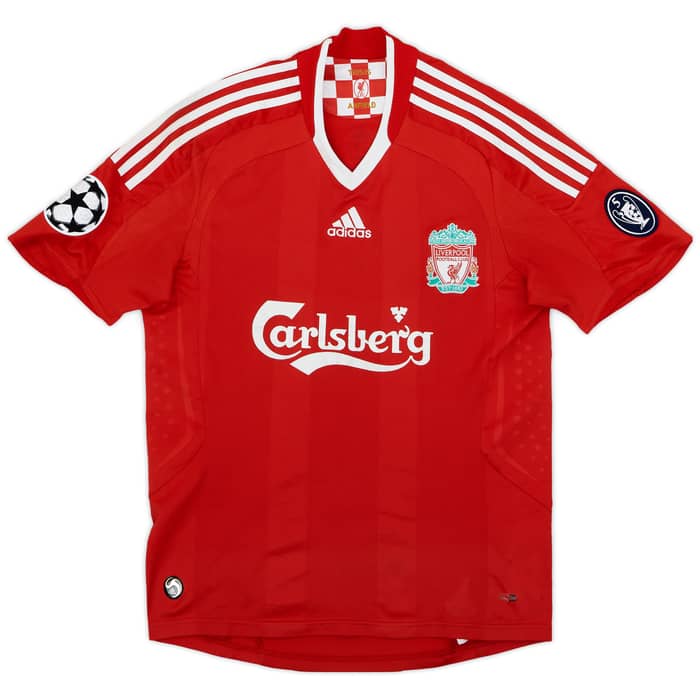 2008-10 Liverpool Home Shirt Gerrard #8 - 7/10 - (S)