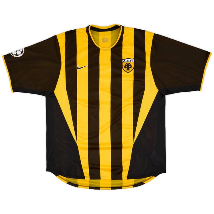 2002-04 AEK Athens Home Shirt Okkas #9 - 6/10 - (XL)