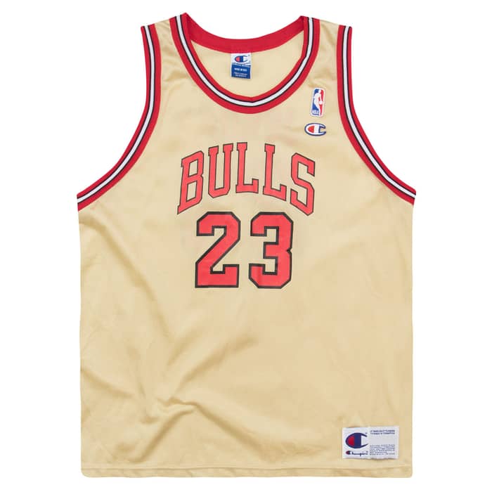 1997-98 Chicago Bulls Jordan #23 Champion Jersey (Alternate) Y