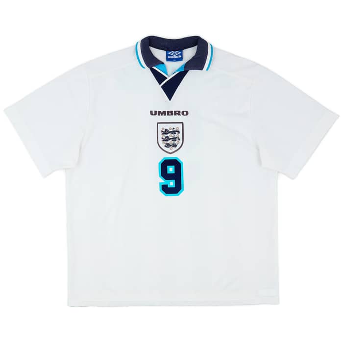 1995-97 England Home Shirt Shearer #9 - 5/10 - (XXL)
