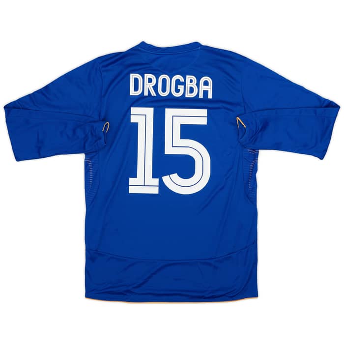 2005-06 Chelsea Centenary Home L/S Shirt Drogba #15 (M)