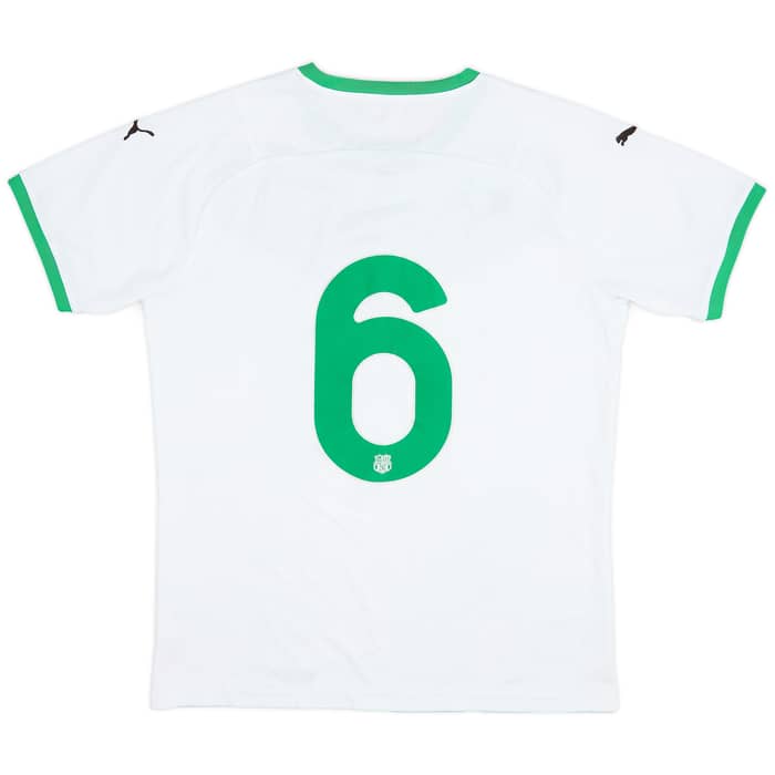 2021-22 Sassuolo Away Shirt #6 - 8/10 - (M)