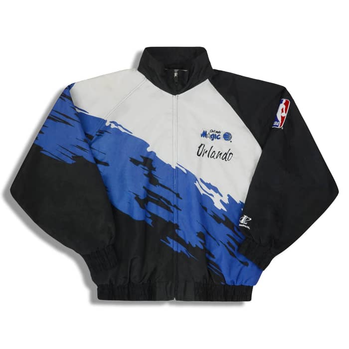 1990s Orlando Magic Logo Athletic Rain Jacket XL