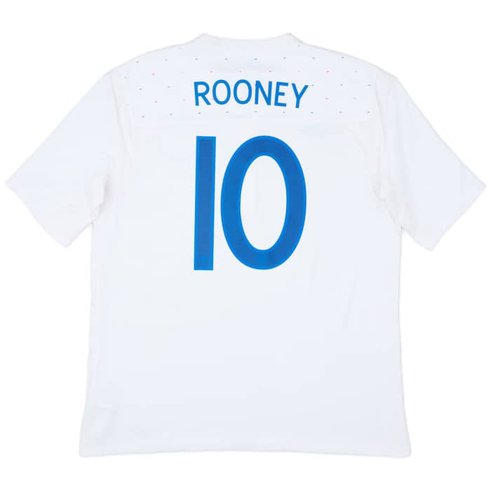2010-11 England Home Shirt Rooney #10 - 8/10 - (XL)