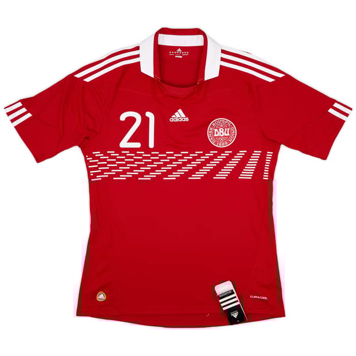 2010-11 Denmark Home Shirt Eriksen #21 (M)