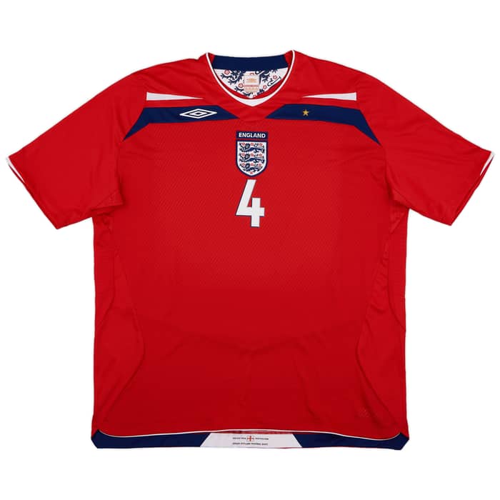 2008-10 England Away Shirt Gerrard #4 - 7/10 - (3XL)
