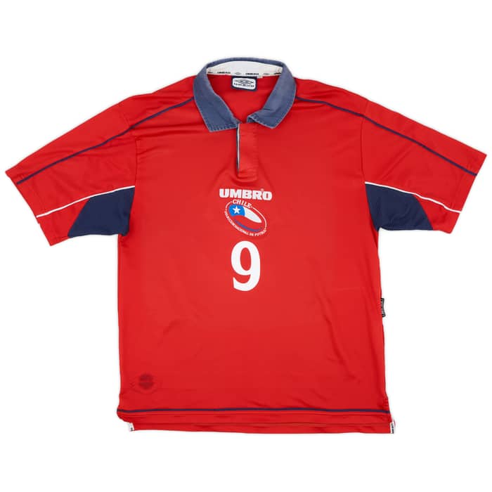 2000-01 Chile Home Shirt Zamorano #9 - 7/10 - (XL)
