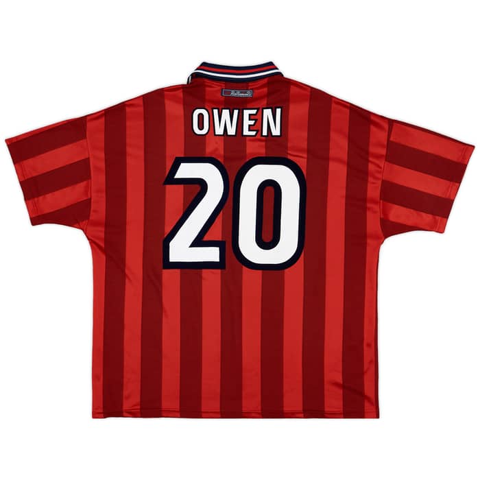 1997-99 England Away Shirt Owen #20 - 9/10 - (XXL)