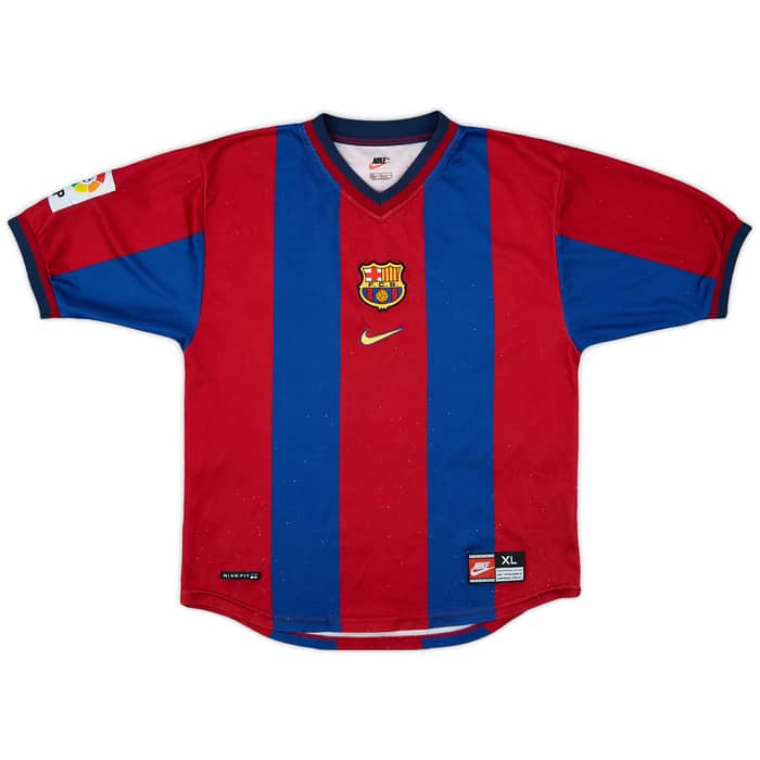 1998-00 Barcelona Home Shirt Cocu #15 - 7/10 - (XL.Boys)