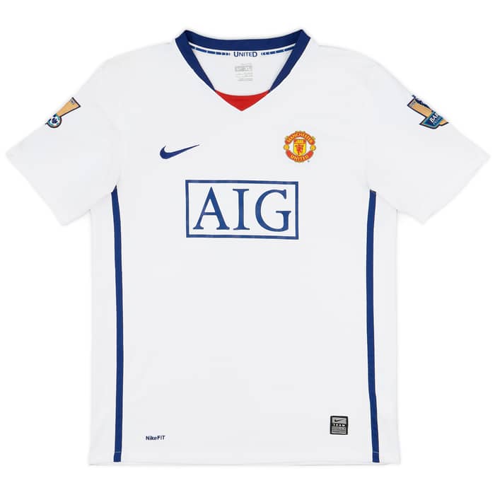 2008-10 Manchester United Away Shirt Red Devils #4 Ever - 7/10 - (XL.Boys)