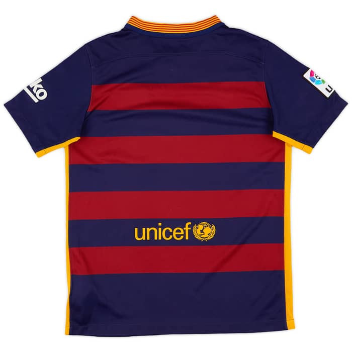 2015-16 Barcelona Home Shirt - 8/10 - (S.Boys)