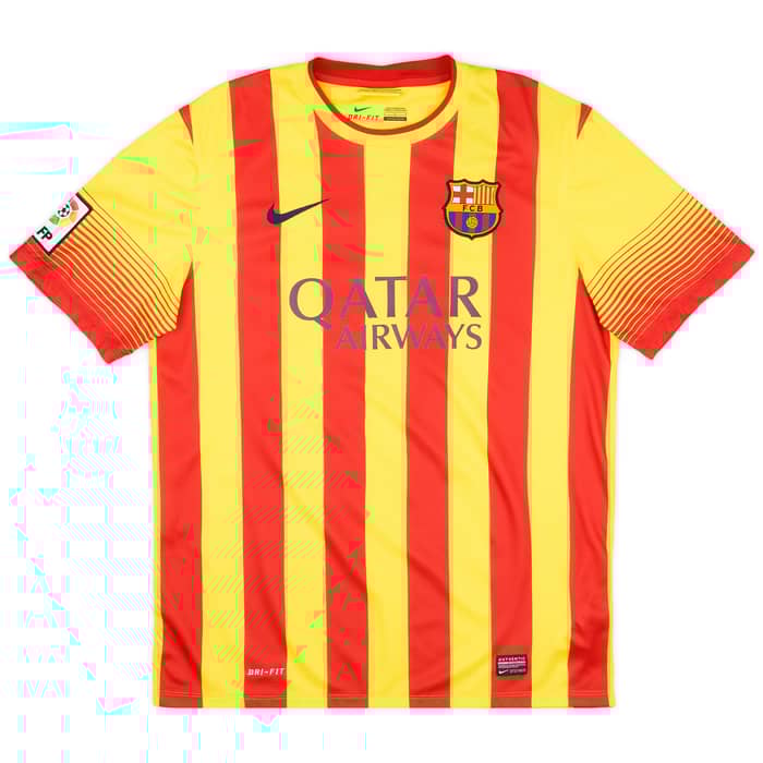 2013-14 Barcelona Away Shirt Jordi Alba #18 (L)