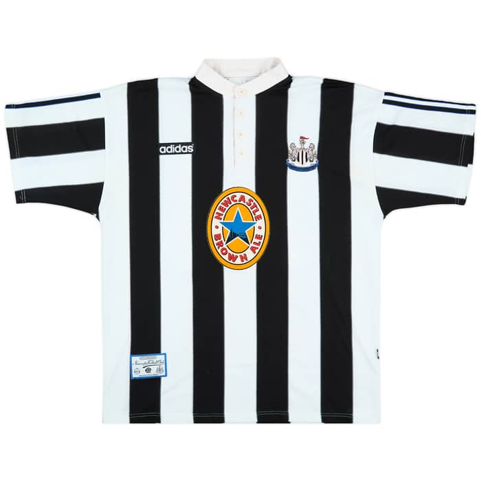 1995-97 Newcastle Home Shirt Ginola #14 - 6/10 - (XL)