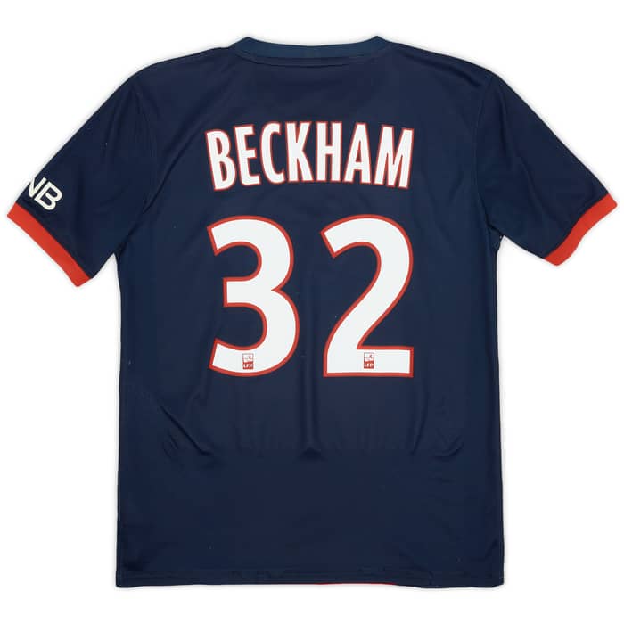 2013-14 Paris Saint-Germain Home Shirt Beckham #32 - 5/10 - (S)