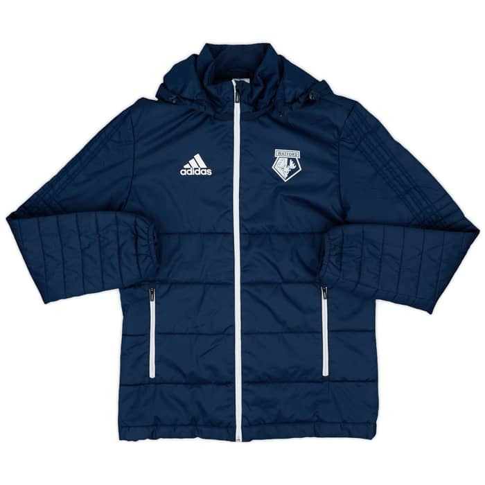2017-18 Watford adidas Padded Bench Coat - 8/10 - (S)