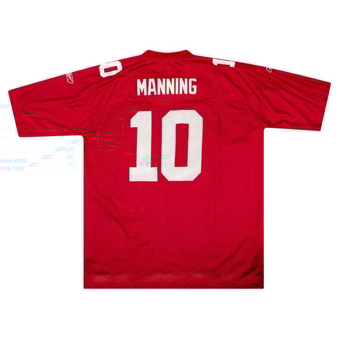 2005-06 New York Giants Manning #10 Reebok On Field Jersey (Alternate) XXL