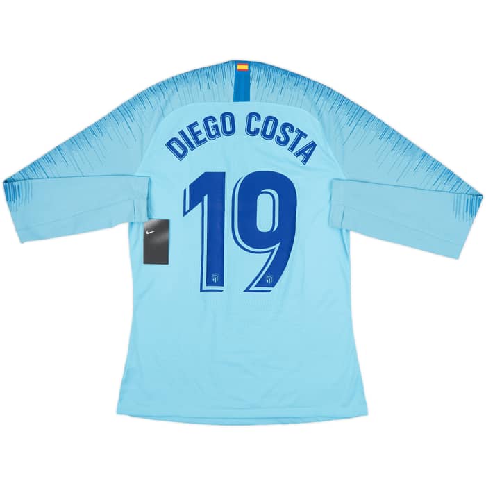 2018-19 Atletico Madrid Player Issue Away L/S Shirt Diego Costa #19 (L)